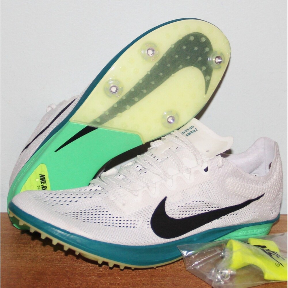 Nike ZoomX Dragonfly 2 Track Spikes Mens 6.5 Womens 8 White Spruce